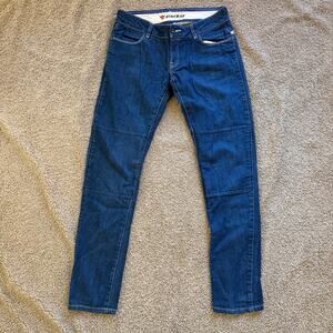Dainese D-Tec Motorcycle Riding Jeans Mens 29x32 Blue Denim Reinforced Knees